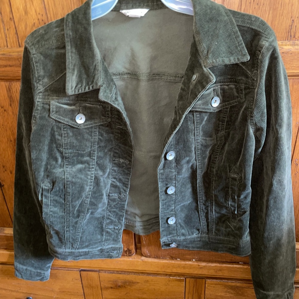 Corduroy Green Jacket